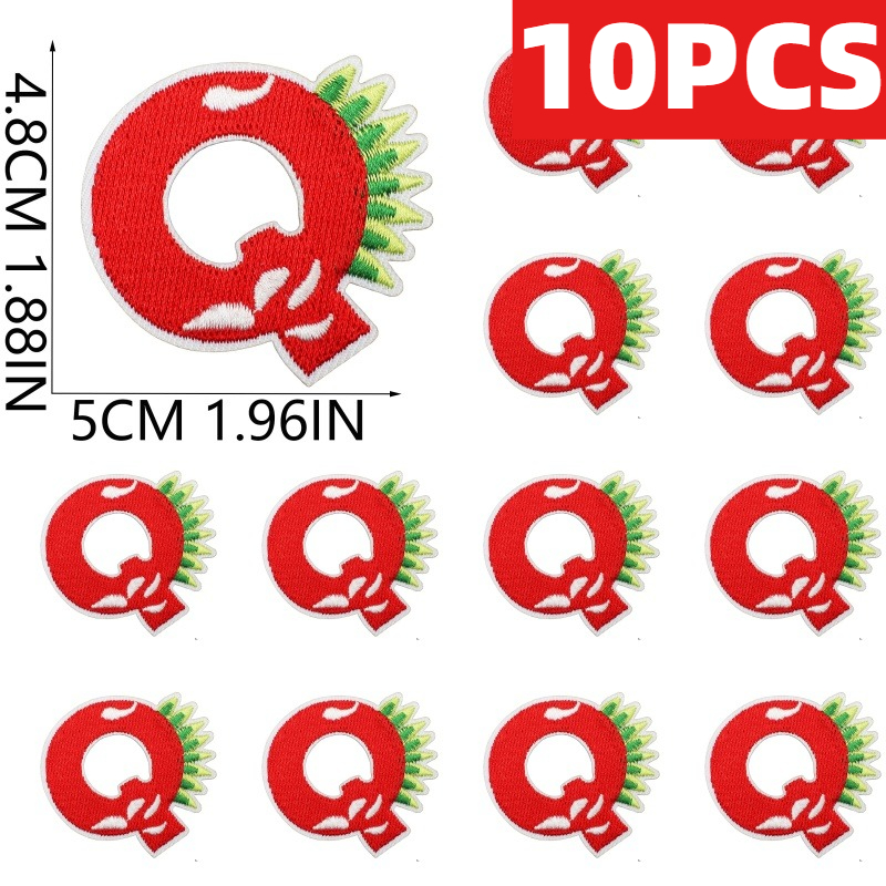 Embroidery Alphabet Designs - 10 SZTUK Hurtowo Naszywki z Haftem