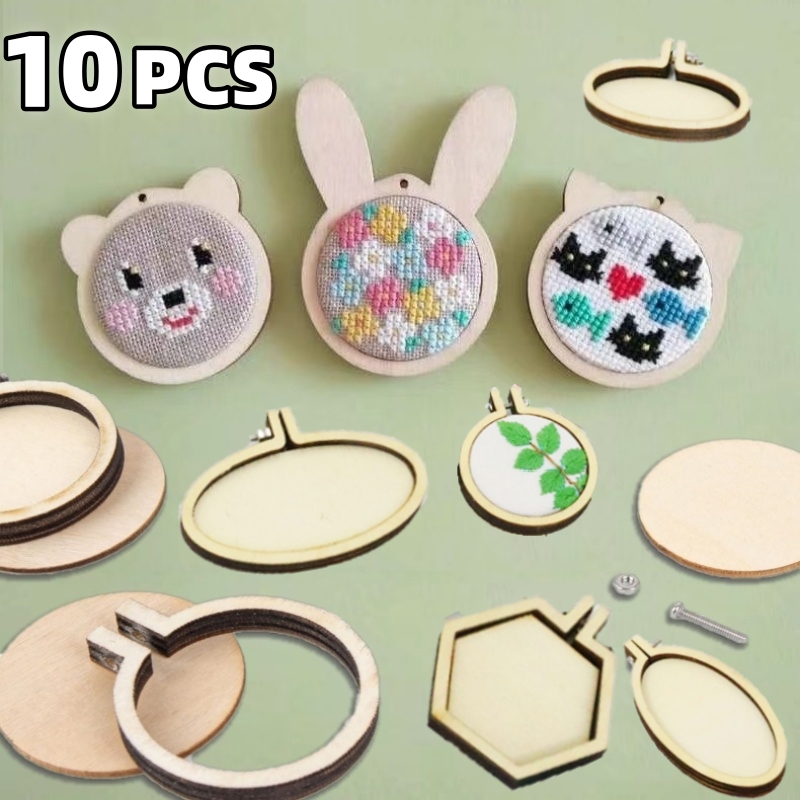 Embroidery Hoop - 10 sztuk Mini obręcz do haftowania
