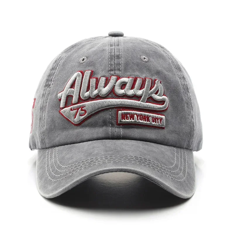 Embroidery Alphabet Designs - Czapka baseballowa unisex z bawełny na