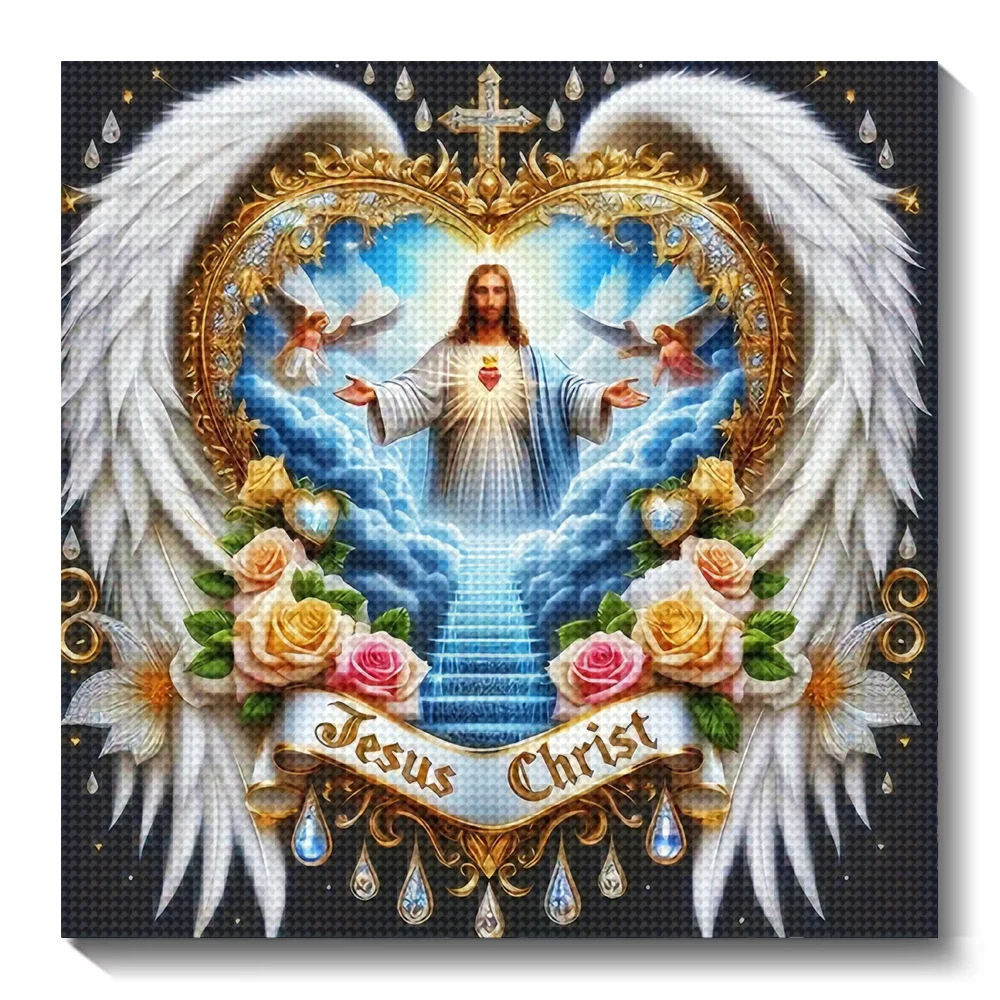 Embroidery Jesus - 5D DIY diamentowe malowanie portret Jezus