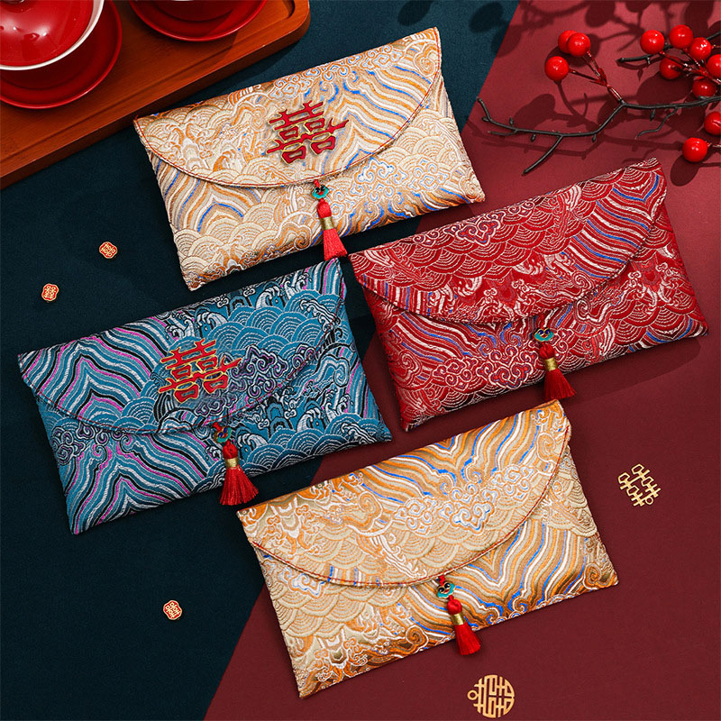 2 szt. Brokatowa tkanina hafto – Embroidery Red recenzja i cena