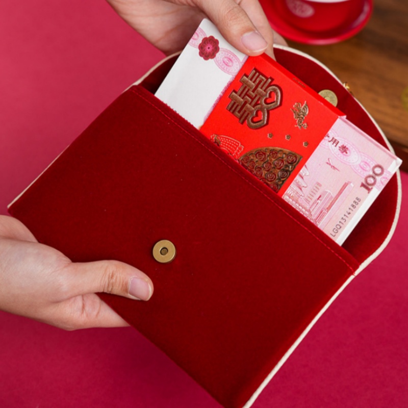 1 szt. Czerwona koperta ślubna – Embroidery Red recenzja i cena