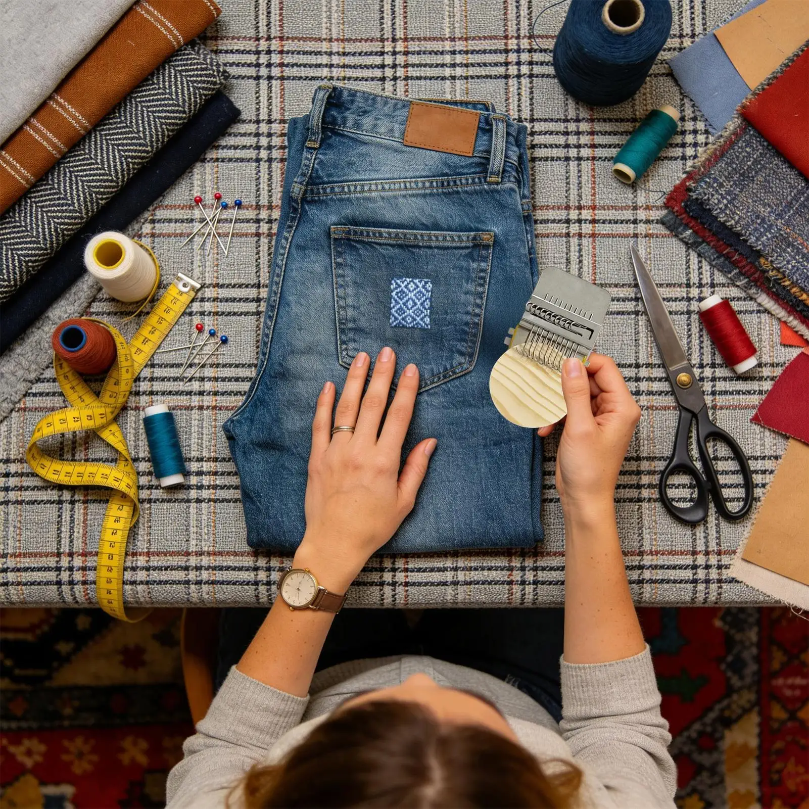 Zestaw do szycia i łatania, na – Embroidery For Beginners recenzja i cena