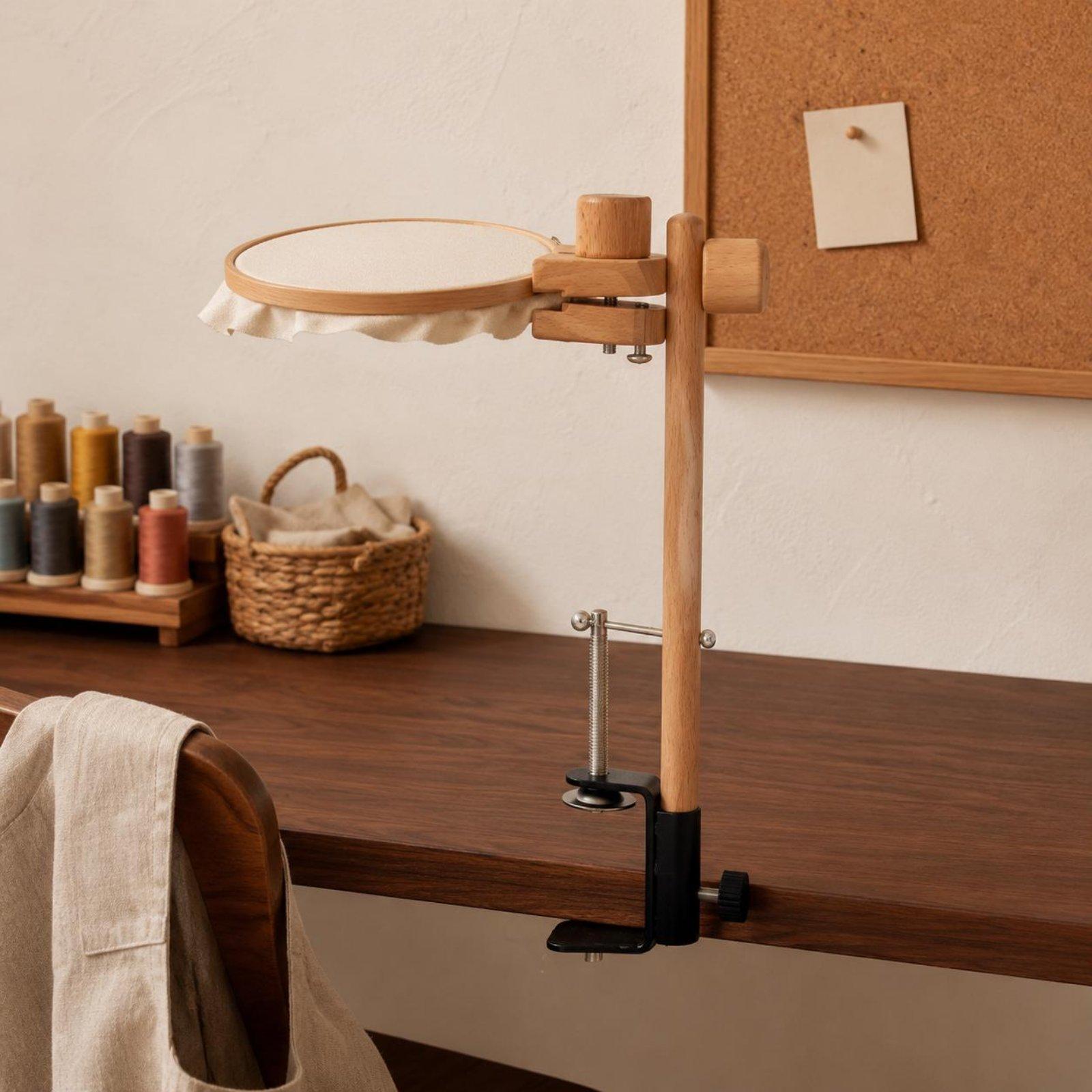 Stojak na stół z drewna bukowe – Embroidery Hoop recenzja i cena
