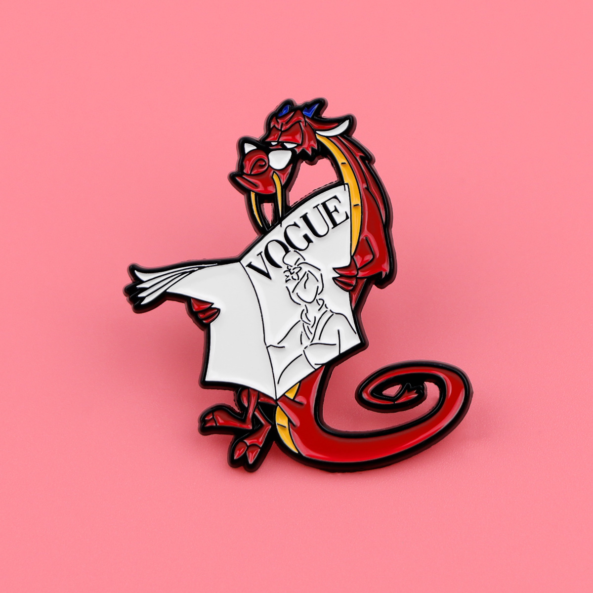 Modna broszka ze stopu, emalio – Embroidery Wallpaper recenzja i cena