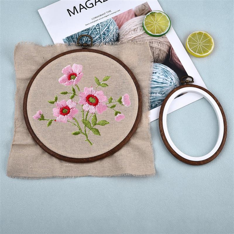 Zestaw drewnianych okrągłych i – Embroidery Zone recenzja i cena