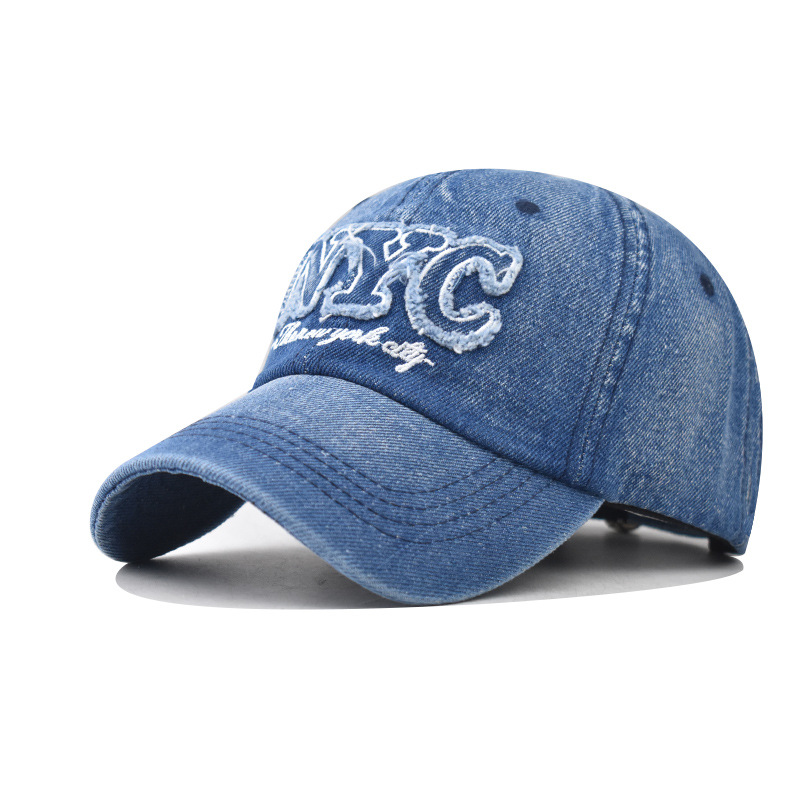Denim Baseball Cap NYC Letters – Embroidery Nyc recenzja i cena