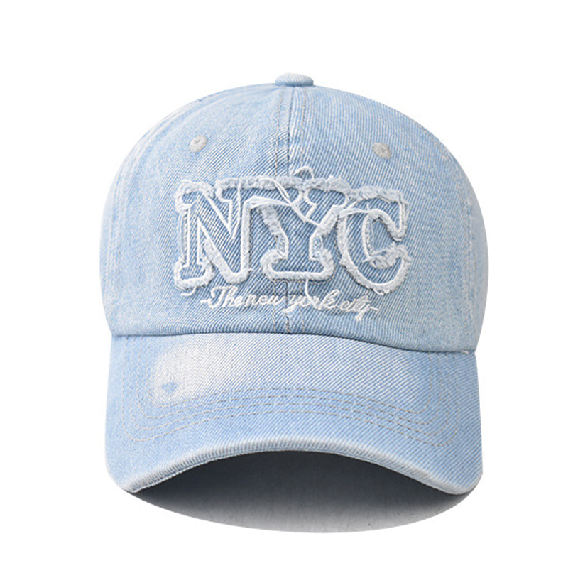 Denim Baseball Cap NYC Letters – Embroidery Nyc recenzja i cena