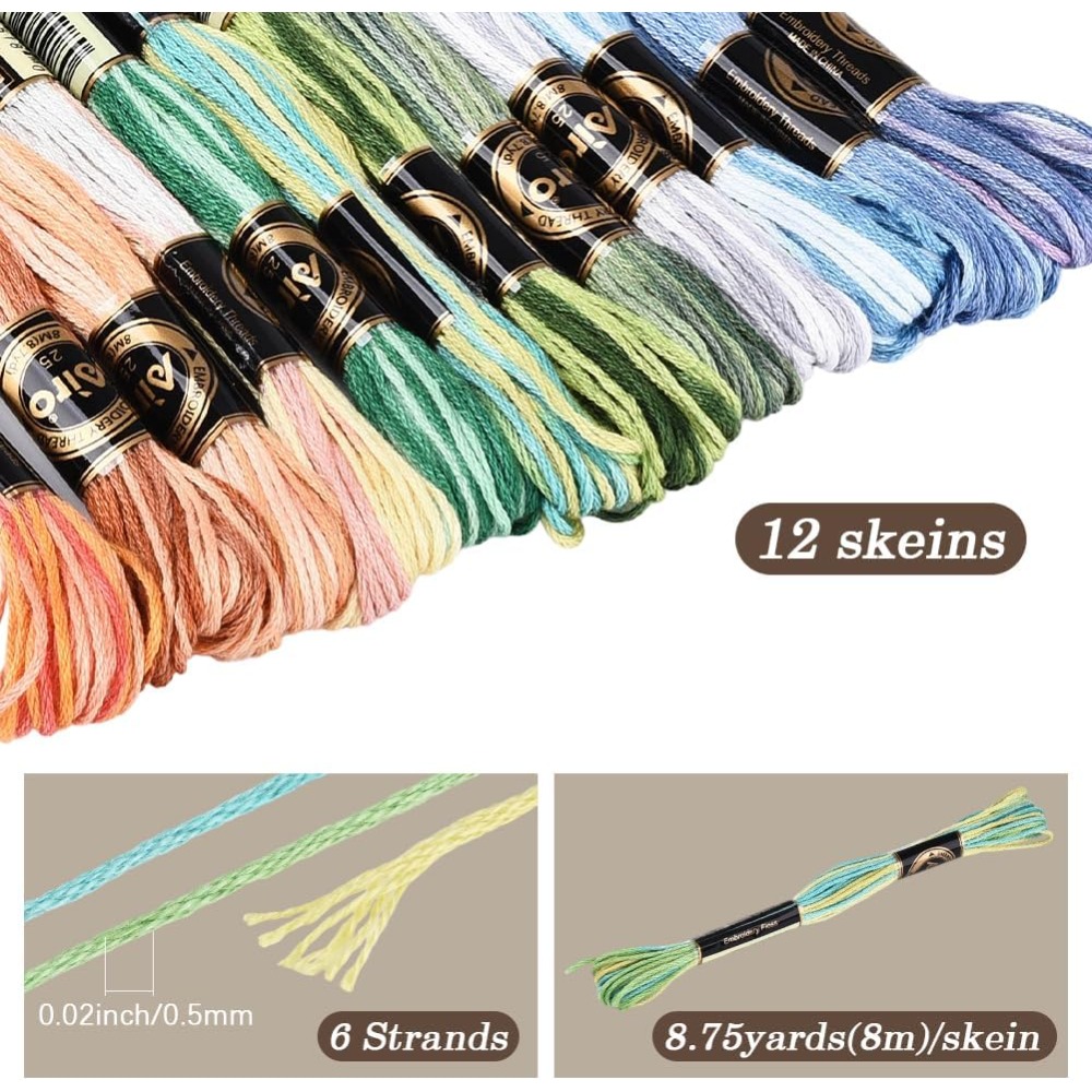12 motków, 105 jardów, mulina  – Embroidery Stitches recenzja i cena