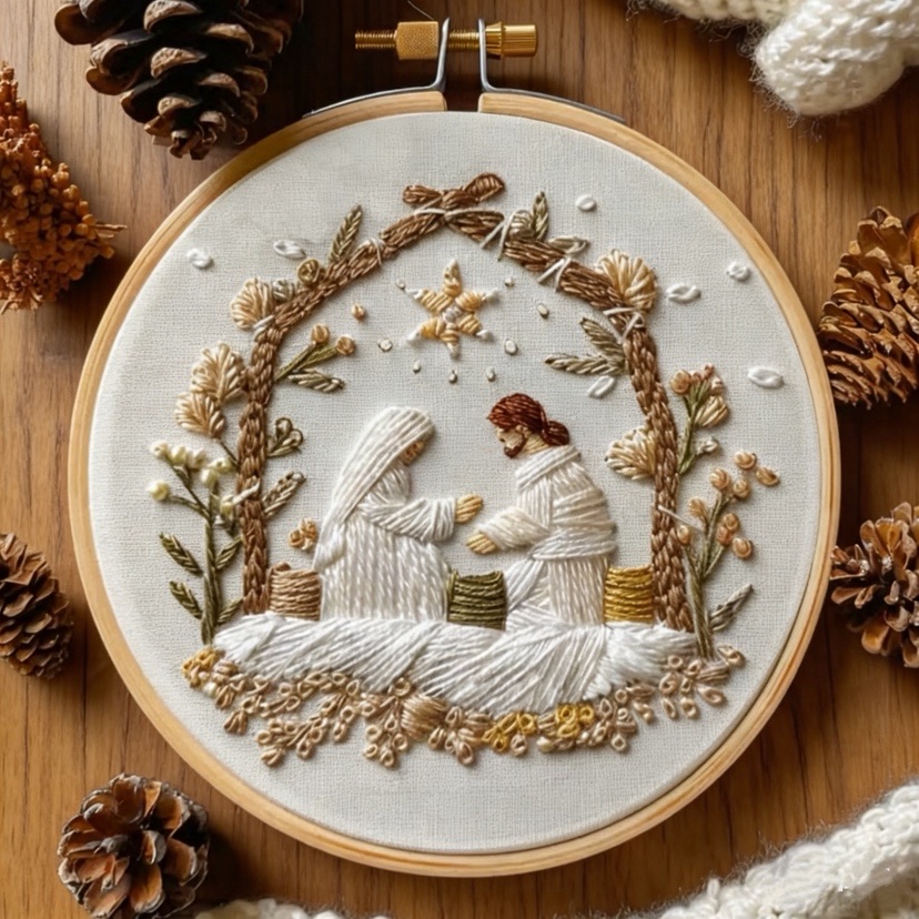 Zestaw do haftu świątecznego z – Embroidery Jesus recenzja i cena