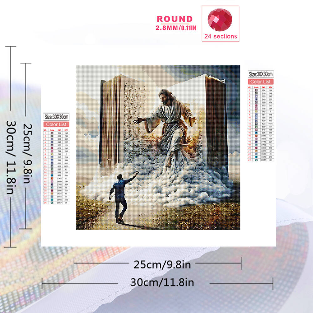 Evershine 5D obraz diamentowy  – Embroidery Jesus recenzja i cena