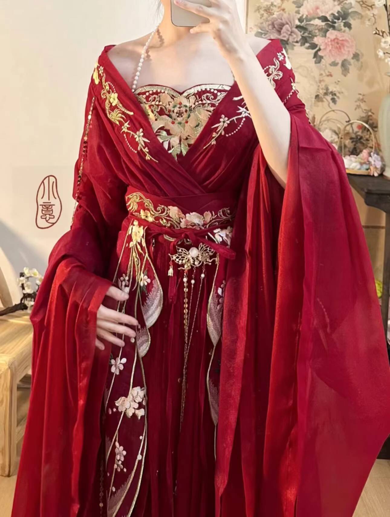 2025 gorący Guofeng Bogini Kwi – Embroidery Red recenzja i cena