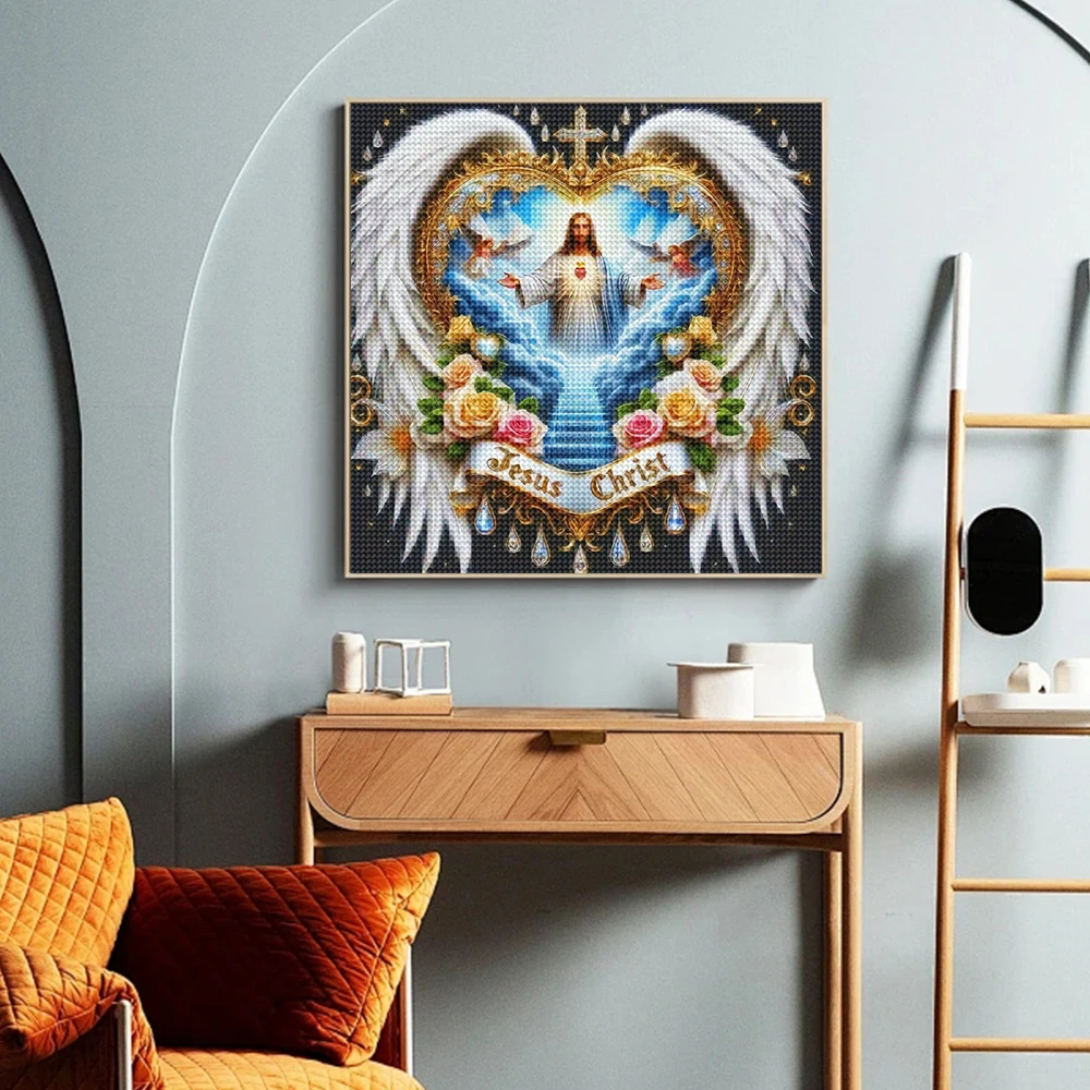 5D DIY diamentowe malowanie po – Embroidery Jesus recenzja i cena