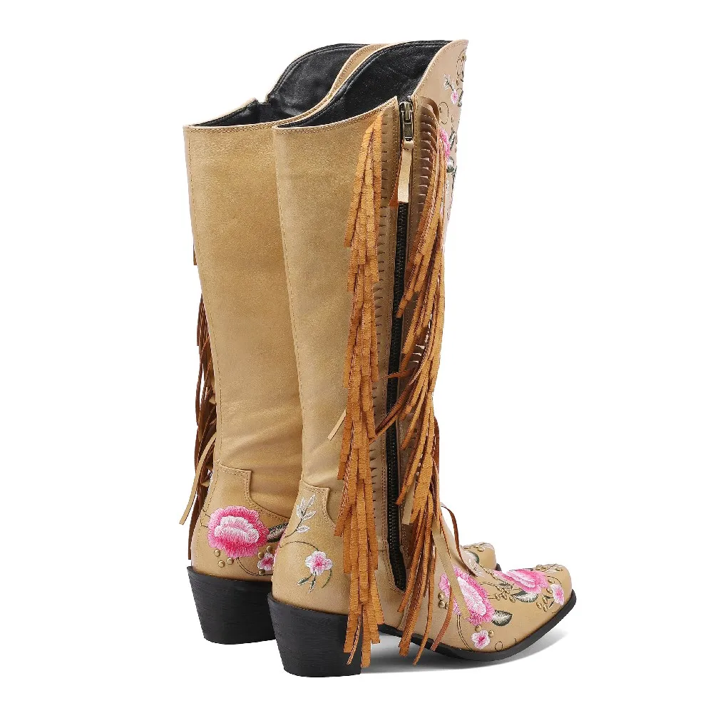 Moda Haft Kwiat Zachodnie buty – Embroidery Flower recenzja i cena