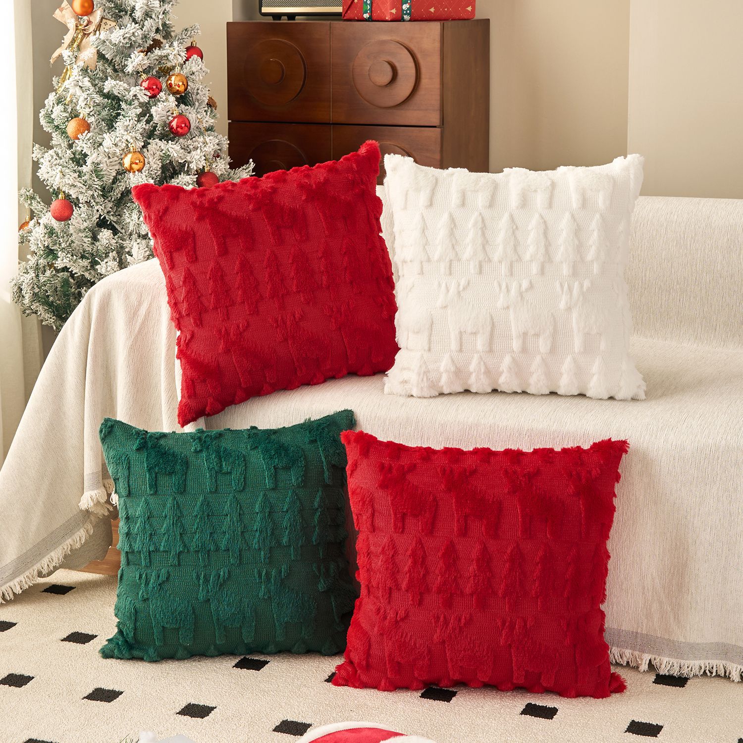 Zestaw świątecznych poszewek n – Embroidery Xmas Tree recenzja i cena